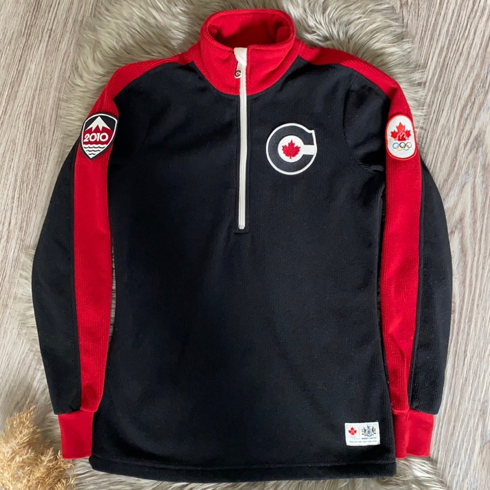 🇨🇦 Hudson Bay Team Canada 2010 Olympics 1/2 Zip Sweater - Picture 1 of 10